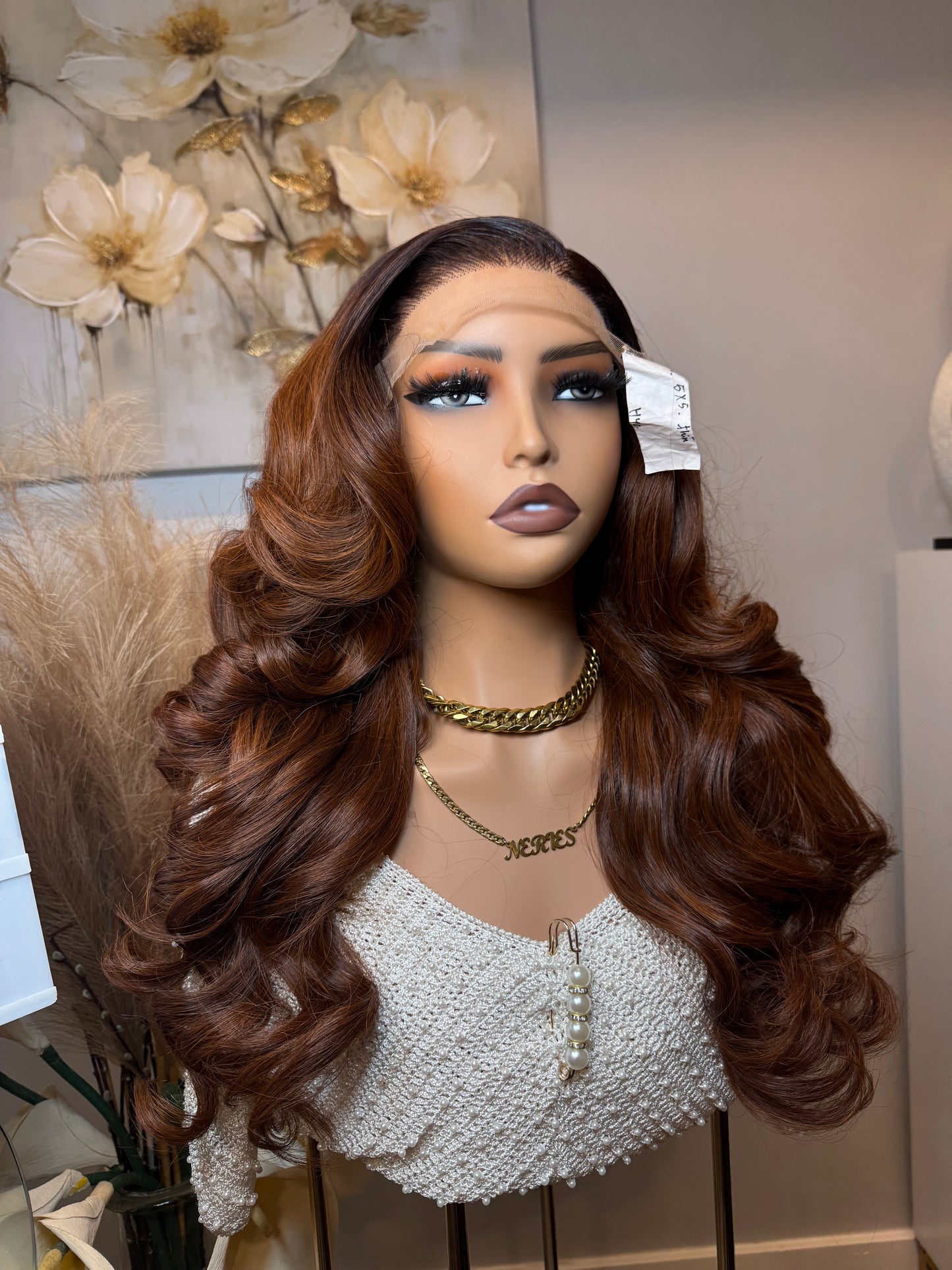 20’ Isy Virgin Wavy - 300g with 5*5 Glueless Closure - Vietnamese Premium SDD Hair - Cajun Highlights