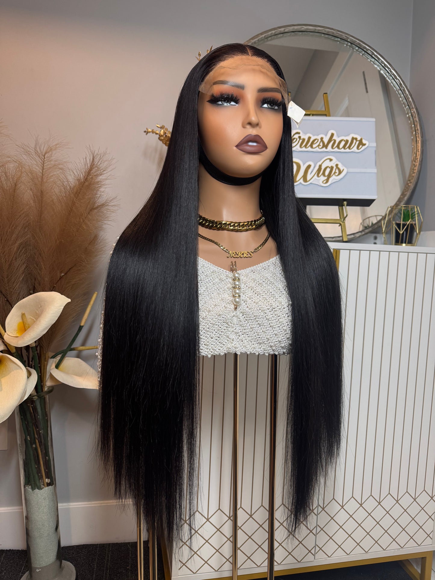 Kiki 26’ Virgin Bone Straight - 300g with 5*5 Glueless Closure - Vietnamese Premium SDD Hair - Natural Black