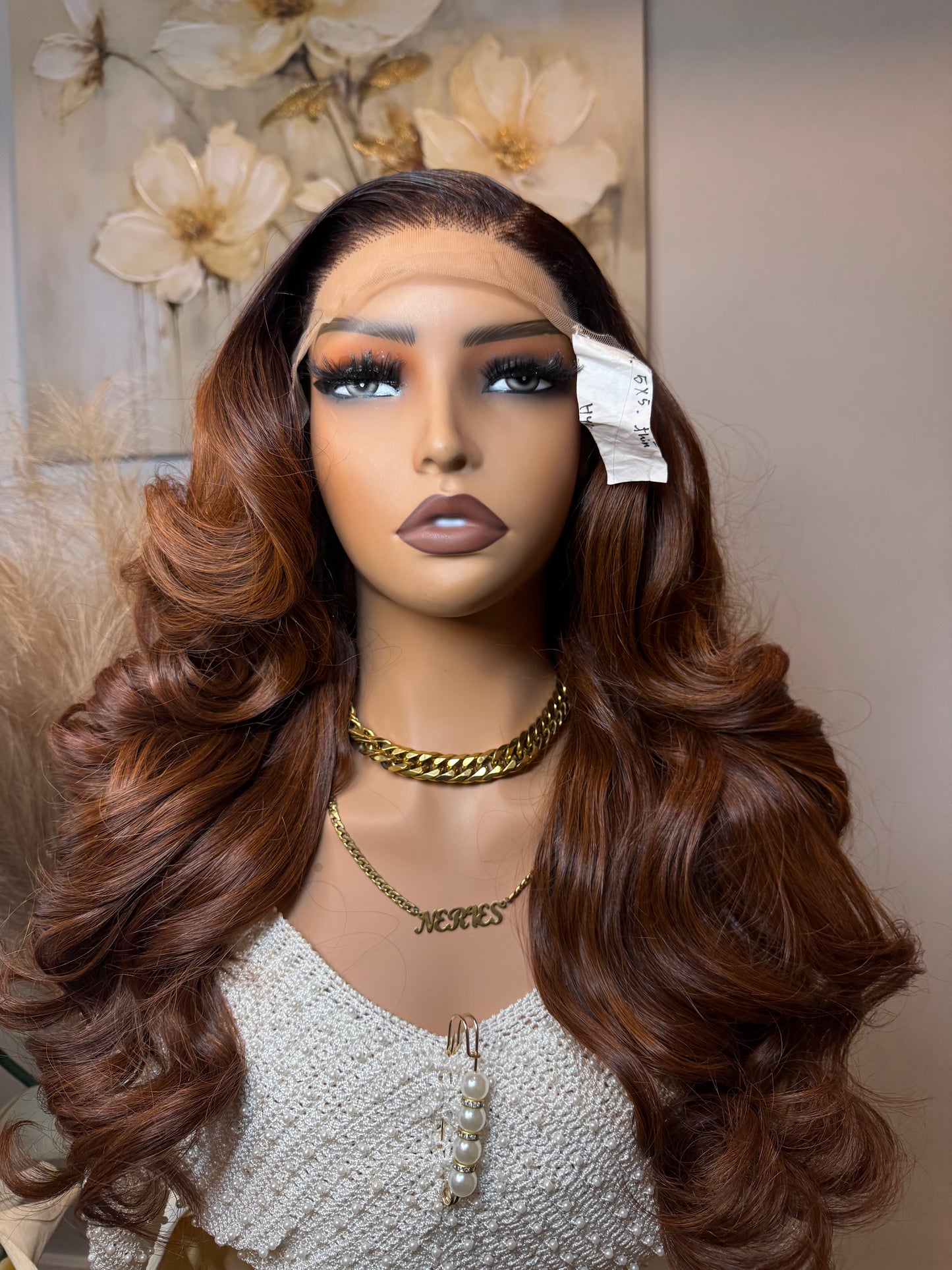 20’ Isy Virgin Wavy - 300g with 5*5 Glueless Closure - Vietnamese Premium SDD Hair - Cajun Highlights