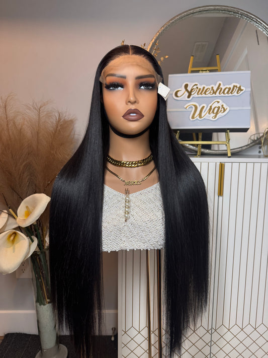 Kiki 26’ Luxe Virgin Bone Straight - Black