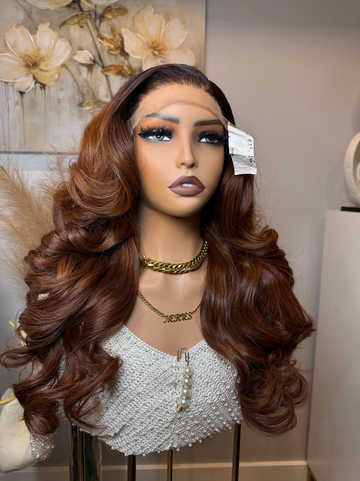 20’ Isy Virgin Wavy - 300g with 5*5 Glueless Closure - Vietnamese Premium SDD Hair - Cajun Highlights