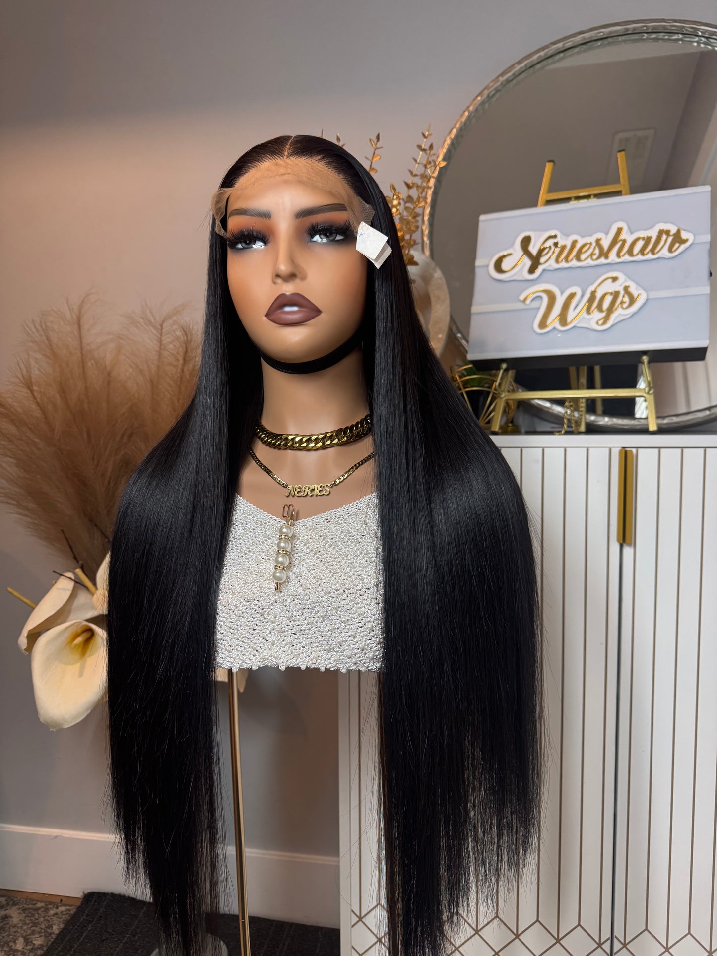 Kiki 26’ Virgin Bone Straight - 300g with 5*5 Glueless Closure - Vietnamese Premium SDD Hair - Natural Black