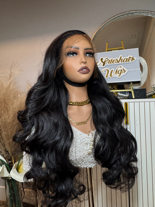 Kyla 24’ Virgin SDD Wavy Wig - 300g with 13*6 Glueless Frontal - Vietnamese Premium SDD Hair