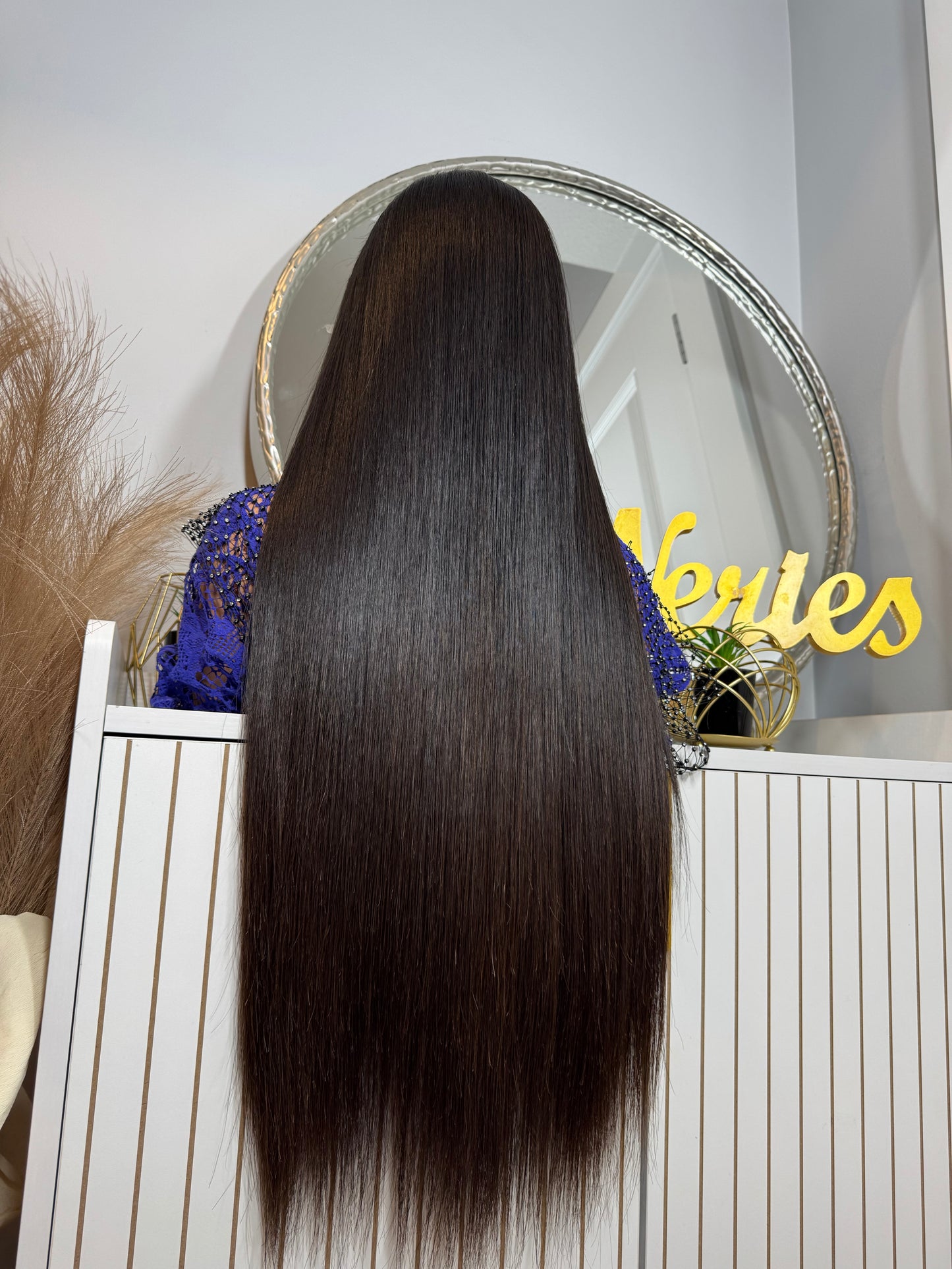 26’ Nini Single Donor Natural Straight - 300g with 5*5 Glueless Closure - Filipino Luxury Donor Hair- Brown Tips