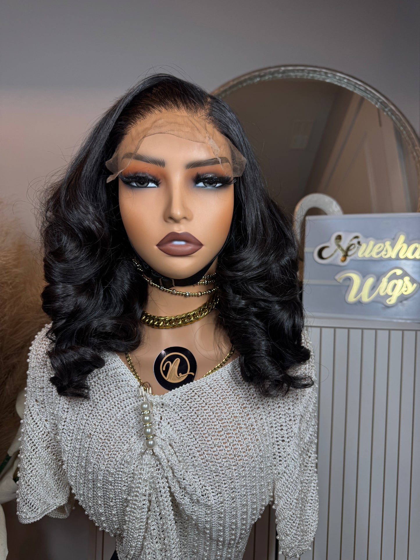 14’ Nora Single Donor Wig - 300g with 5*5 Glueless Closure - Filipino Luxury Single Donor Hair - Natural Black