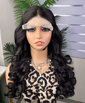 18’ Amara Remy Wavy Wig - 250g with 5*5 Closure - Chinese Virgin SDD Quality- Natural Black