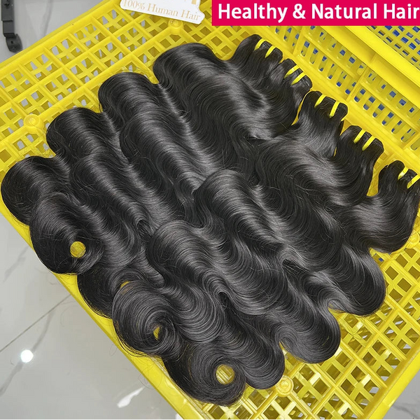 Raw HD Body Wave Hair with HD 5×5 Closure – 100% Premium Human Hair Bundles